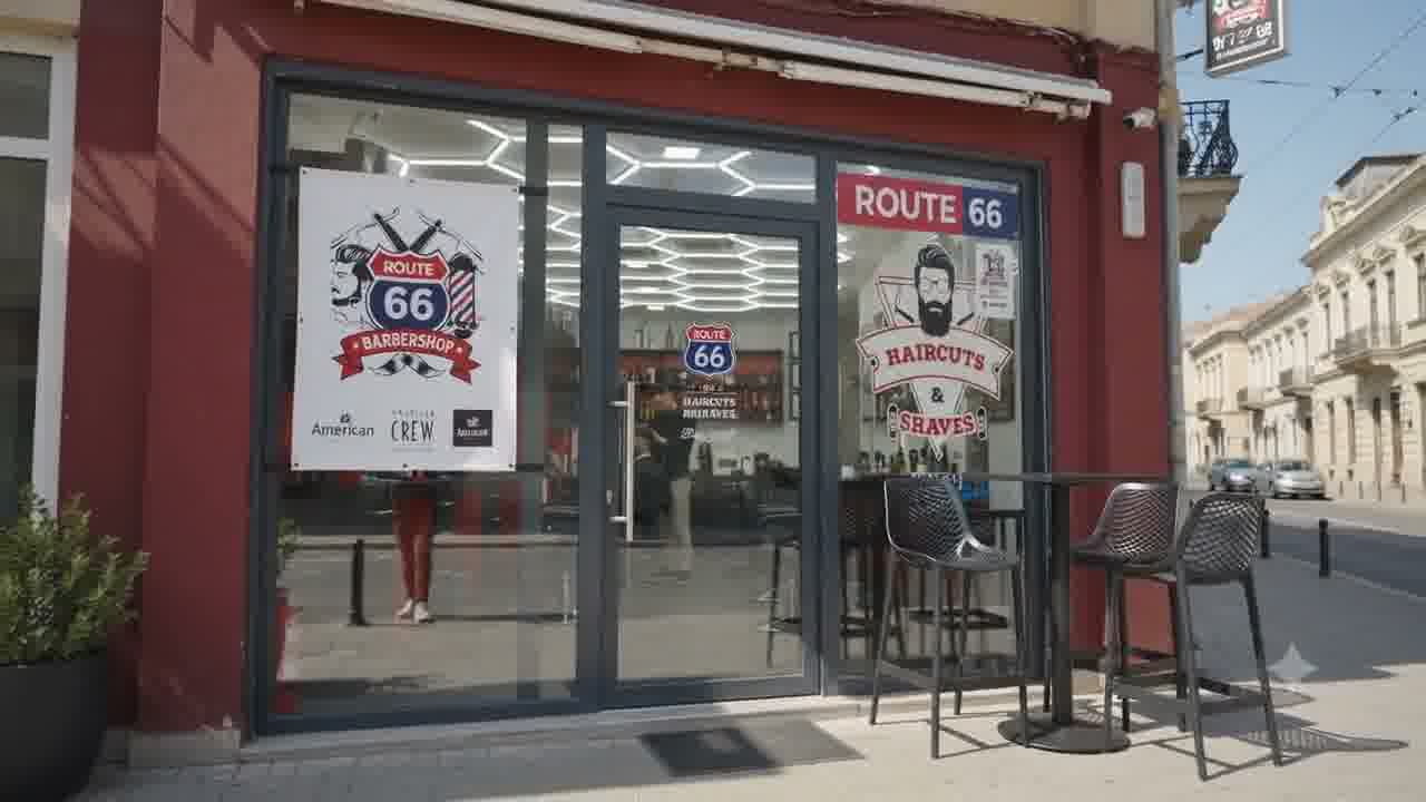 Route 66 Barber Shop — concept homepage by Solomon Studio